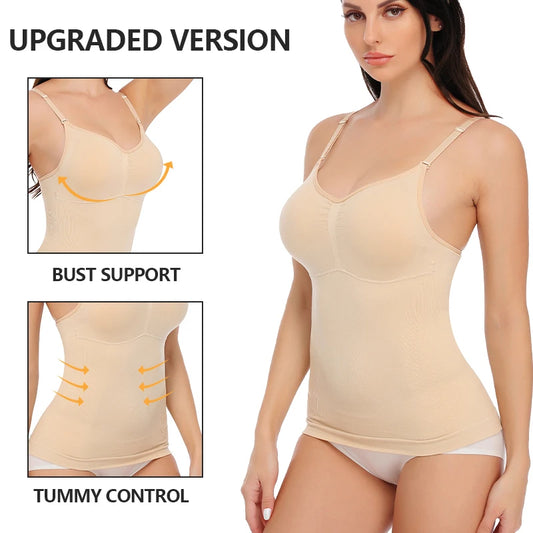 Bust Support Waist and Abdomen Control Shape Tank Top Vest